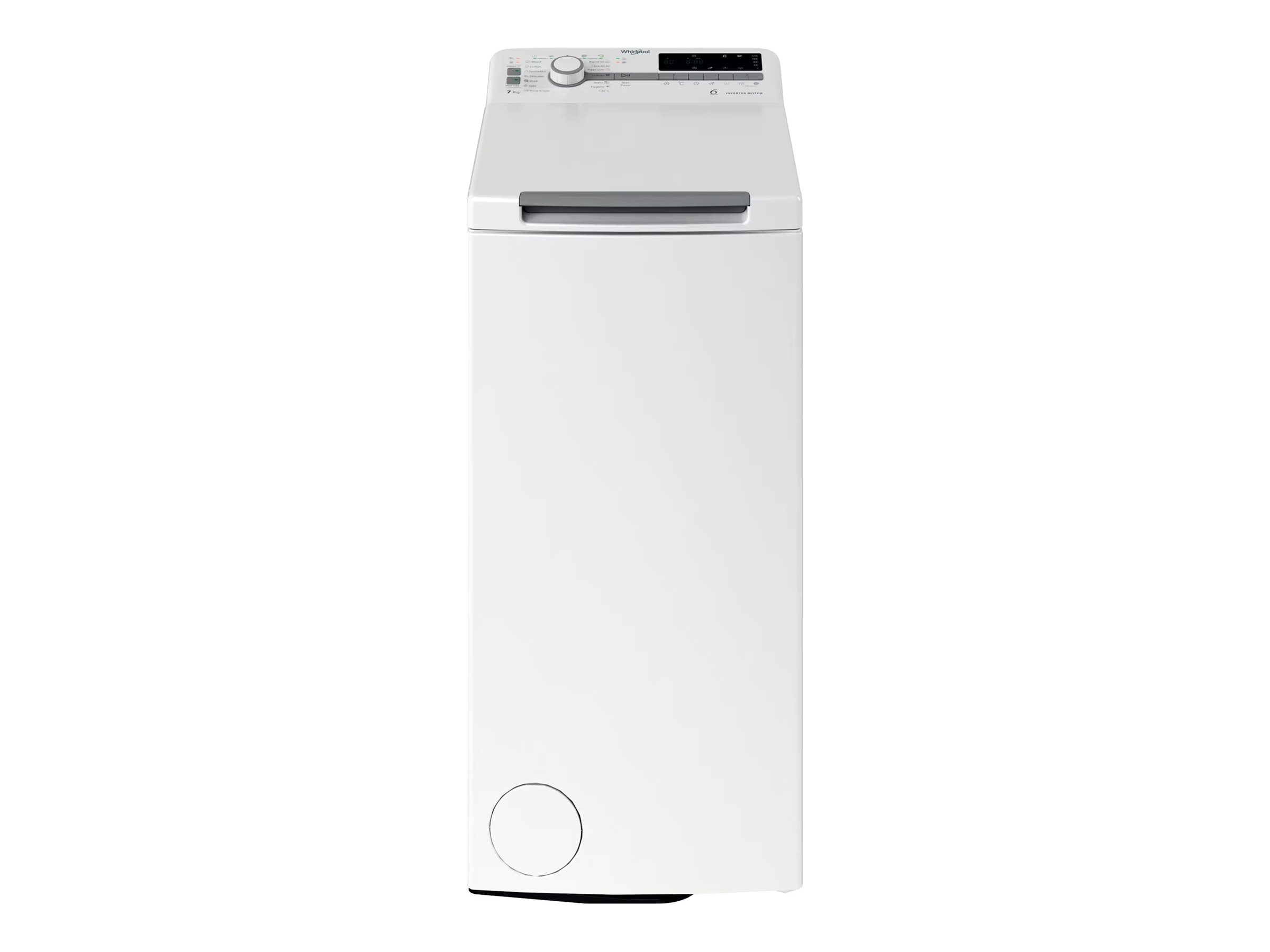 Whirlpool Washing Machine | TDLR 7231BS EU | Energy efficiency class D | Top loading | Washing capacity 7 kg | 1200 RPM | Depth 60 cm | Width 40 cm | Display | LED | White