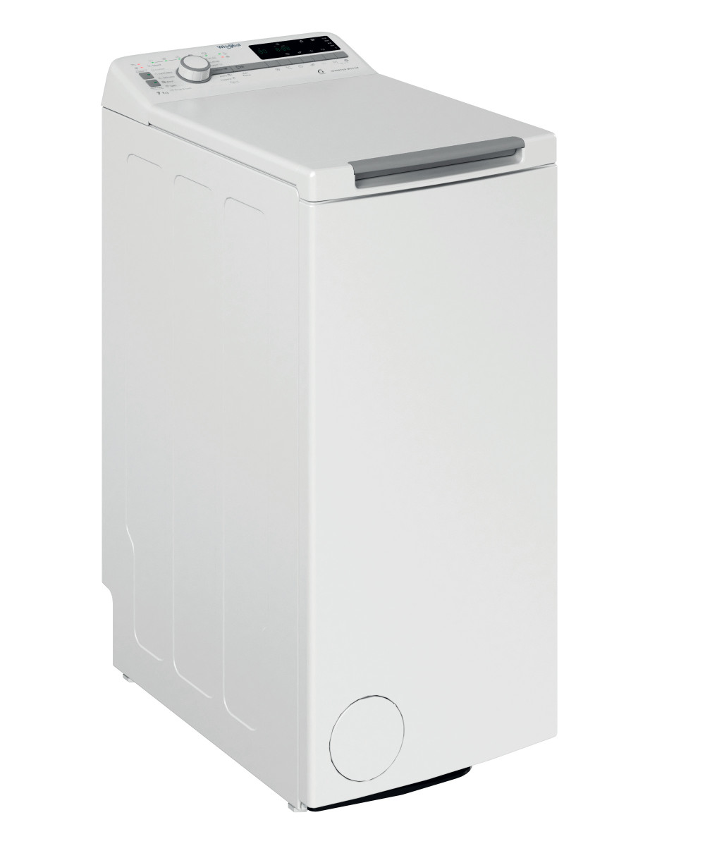 Whirlpool Washing Machine | TDLR 7231BS EU | Energy efficiency class D | Top loading | Washing capacity 7 kg | 1200 RPM | Depth 60 cm | Width 40 cm | Display | LED | White - Image 2