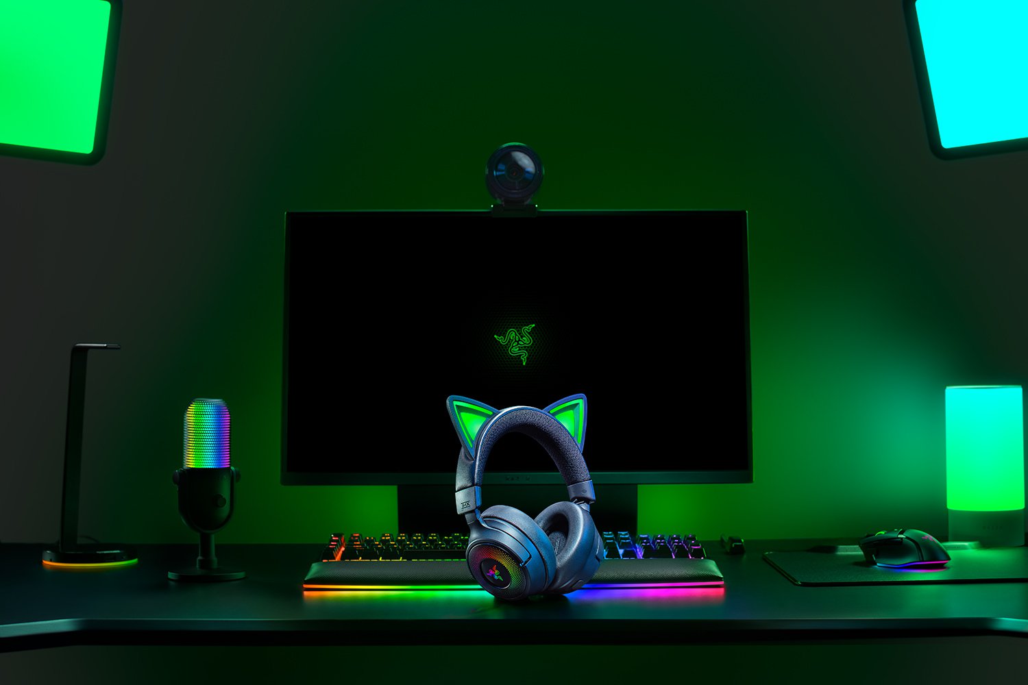 Razer | Headset | Kraken Kitty V3 Pro | Bluetooth | Over-Ear | Black - Image 6