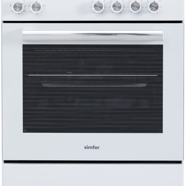 Simfer | Cooker (Power cable not included) | 6043SEDBB | Oven type Electric | White | Width 60 cm | Depth 60 cm