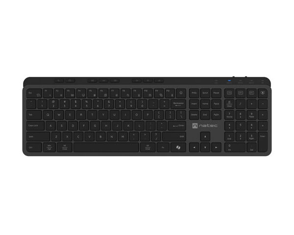 Natec Keyboard, Medusa, US Layout, X- Scissors Slim, Wireless, Black | Natec