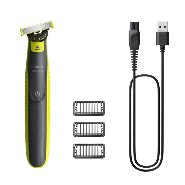 Philips Shaver | QP2724/23 OneBlade | Operating time (max) 45 min | Wet & Dry | NiMH | Black/Lime