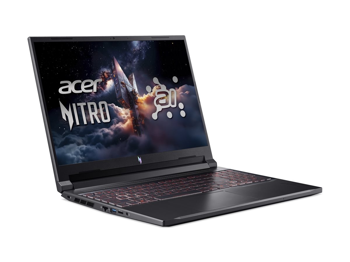Acer | Nitro V 16 AI ANV16-42-R1PE | Shale Black | 16 " | IPS | WUXGA | 1920 x 1200 pixels | AMD Ryzen 5 | 240 | 16 GB | DDR5 | Solid-state drive capacity 512 GB | NVIDIA GeForce RTX 5050 | GDDR7 | 8 GB | Windows 11 Home | 802.11ax | Bluetooth version 5.3 | Keyboard language US international | Keyboard backlit | Warranty 24 month(s) - Image 9
