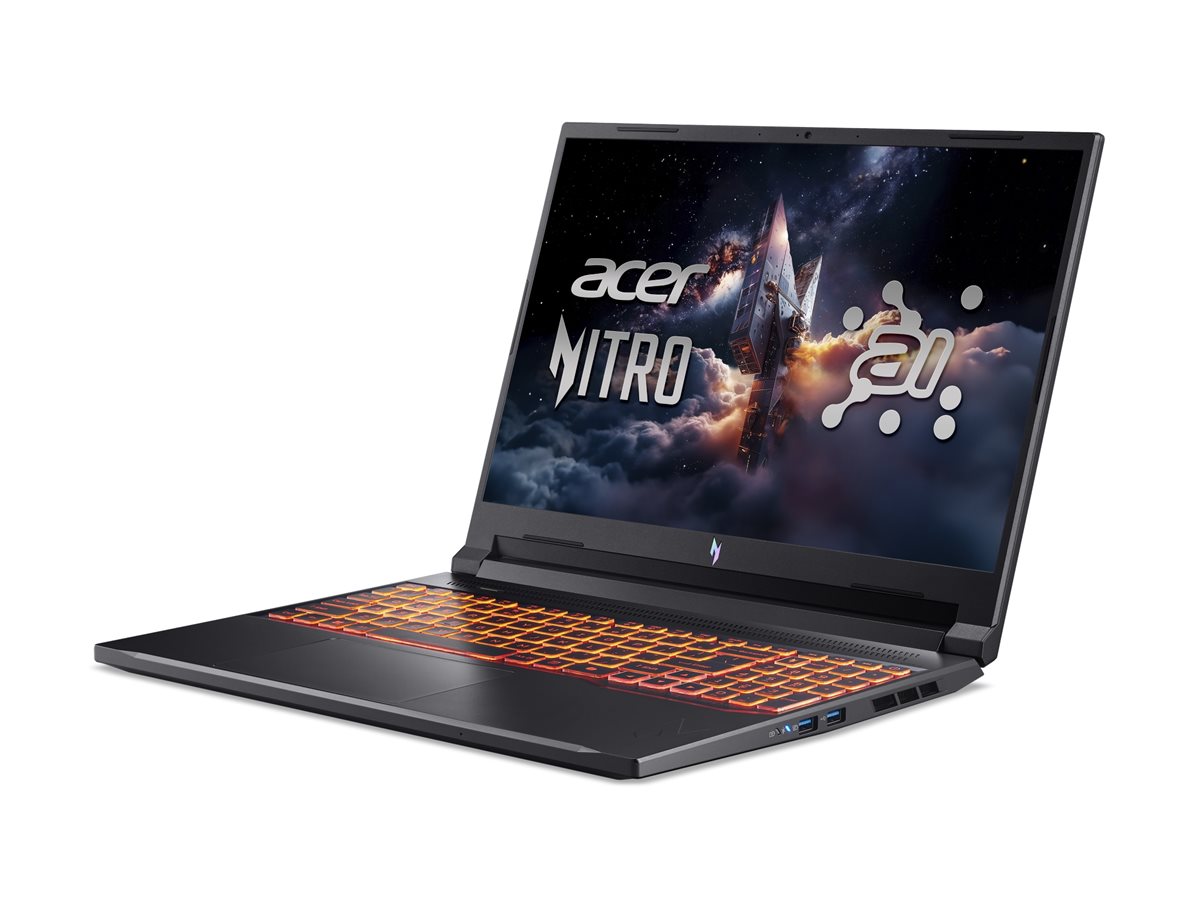 Acer | Nitro V 16 AI ANV16-42-R1HB | Shale Black | 16 " | IPS | WQXGA | 2560 x 1600 pixels | AMD Ryzen 7 | 260 | 16 GB | DDR5 | Solid-state drive capacity 1000 GB | NVIDIA GeForce RTX 5060 | GDDR7 | 8 GB | Windows 11 Home | 802.11ax | Bluetooth version 5.3 | Keyboard language US international | Keyboard backlit | Warranty 24 month(s) - Image 2