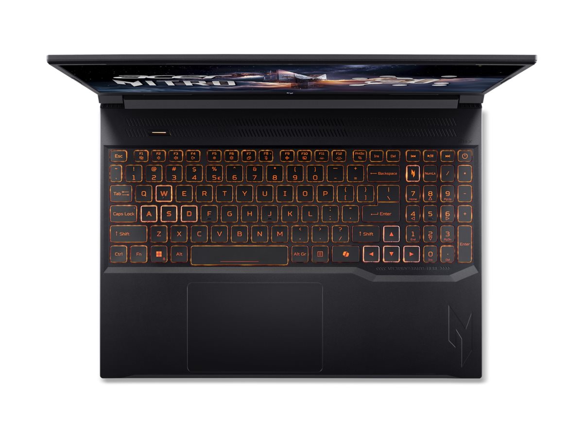 Acer | Nitro V 16 AI ANV16-42-R1HB | Shale Black | 16 " | IPS | WQXGA | 2560 x 1600 pixels | AMD Ryzen 7 | 260 | 16 GB | DDR5 | Solid-state drive capacity 1000 GB | NVIDIA GeForce RTX 5060 | GDDR7 | 8 GB | Windows 11 Home | 802.11ax | Bluetooth version 5.3 | Keyboard language US international | Keyboard backlit | Warranty 24 month(s) - Image 10