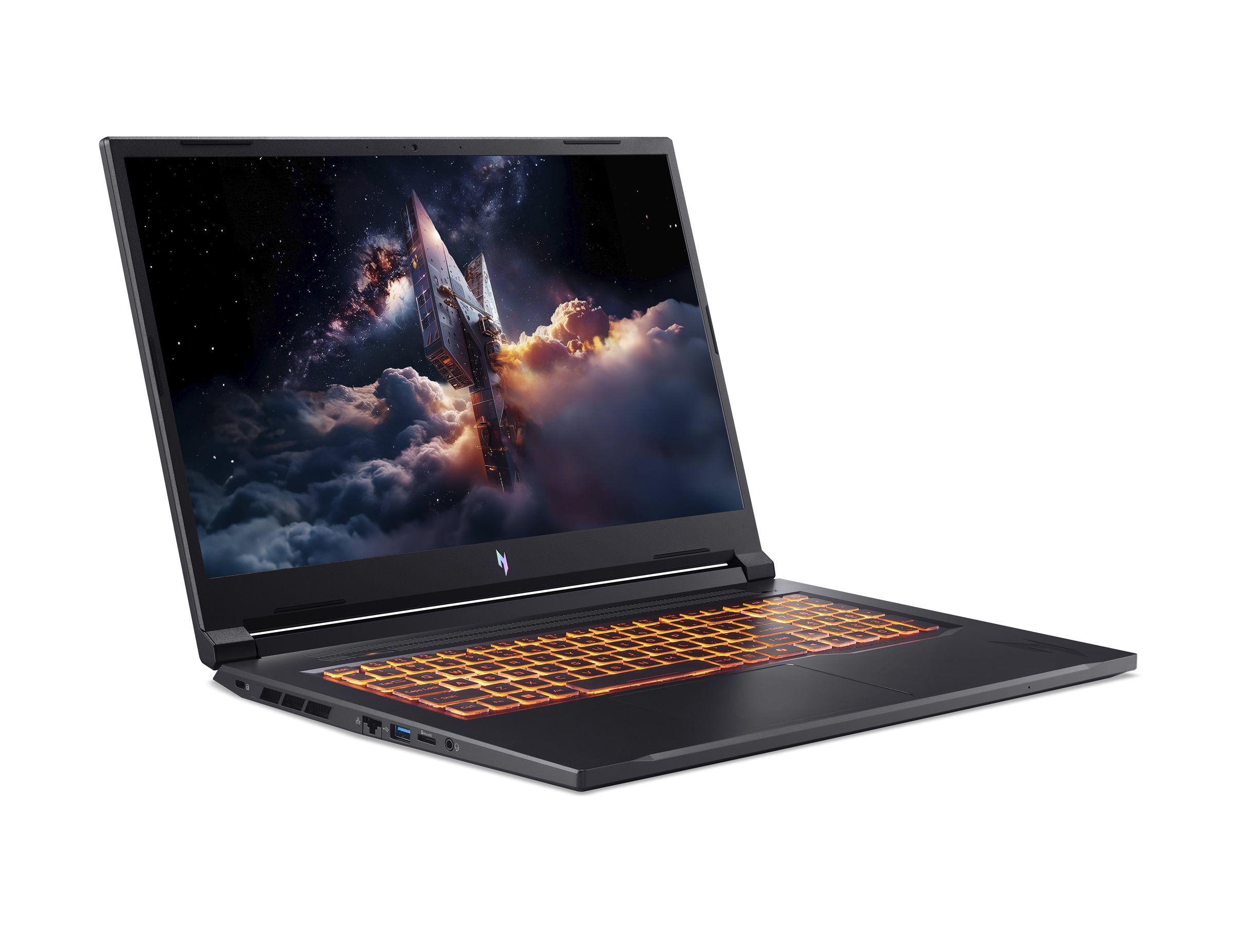 Acer | Nitro V 17 AI ANV17-41-R3C8 | Obsidian Black | 17.3 " | IPS | FHD | 1920 x 1080 pixels | AMD Ryzen 5 | 240 | 16 GB | DDR5 | Solid-state drive capacity 512 GB | NVIDIA GeForce RTX 5050 | GDDR7 | 8 GB | Windows 11 Home | 802.11ax | Bluetooth version 5.3 | Keyboard language US international | Keyboard backlit | Warranty 24 month(s) - Image 6
