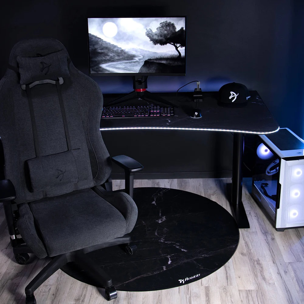 Arozzi Zona Round Floor Pad | Black Marble - Image 10