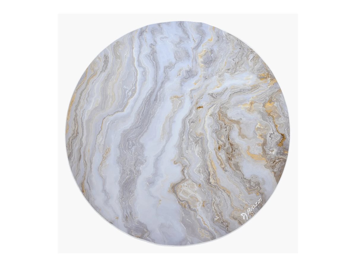Arozzi Zona Round Floor Pad | White Marble - Image 3