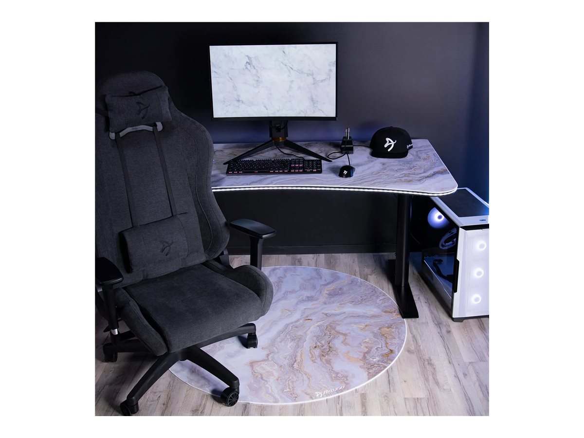 Arozzi Zona Round Floor Pad | White Marble - Image 11