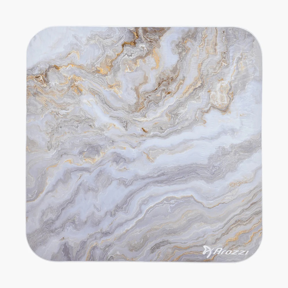 Arozzi Zona Square Floor Pad | White Marble - Image 4