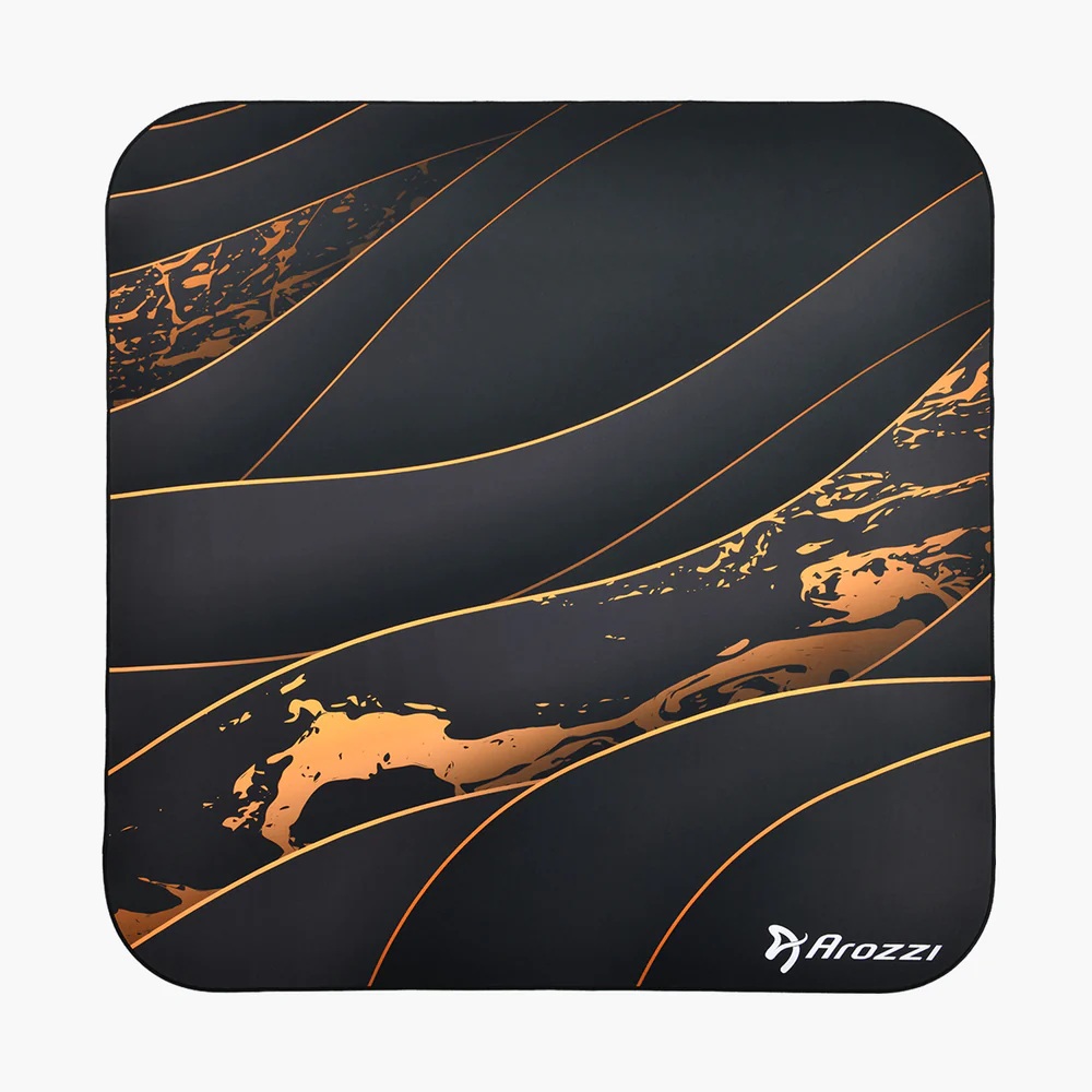 Arozzi Zona Square Floor Pad | Black/Gold - Image 4