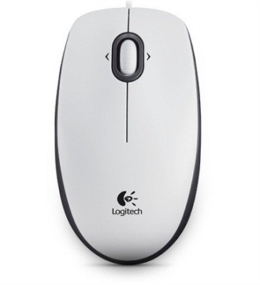 Logitech | B100 | Portable Optical Mouse | White