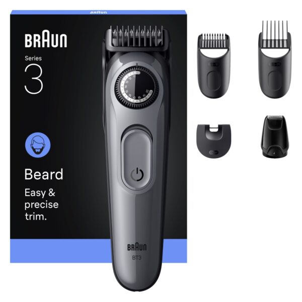 Braun Beard Trimmer | Series 3 BT3560 | Cordless | Number of length steps 40