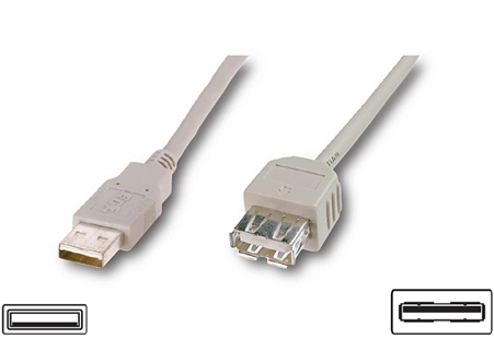 Logilink | USB 2.0 extensio cable, | USB-A to USB-A USB A female | USB A male