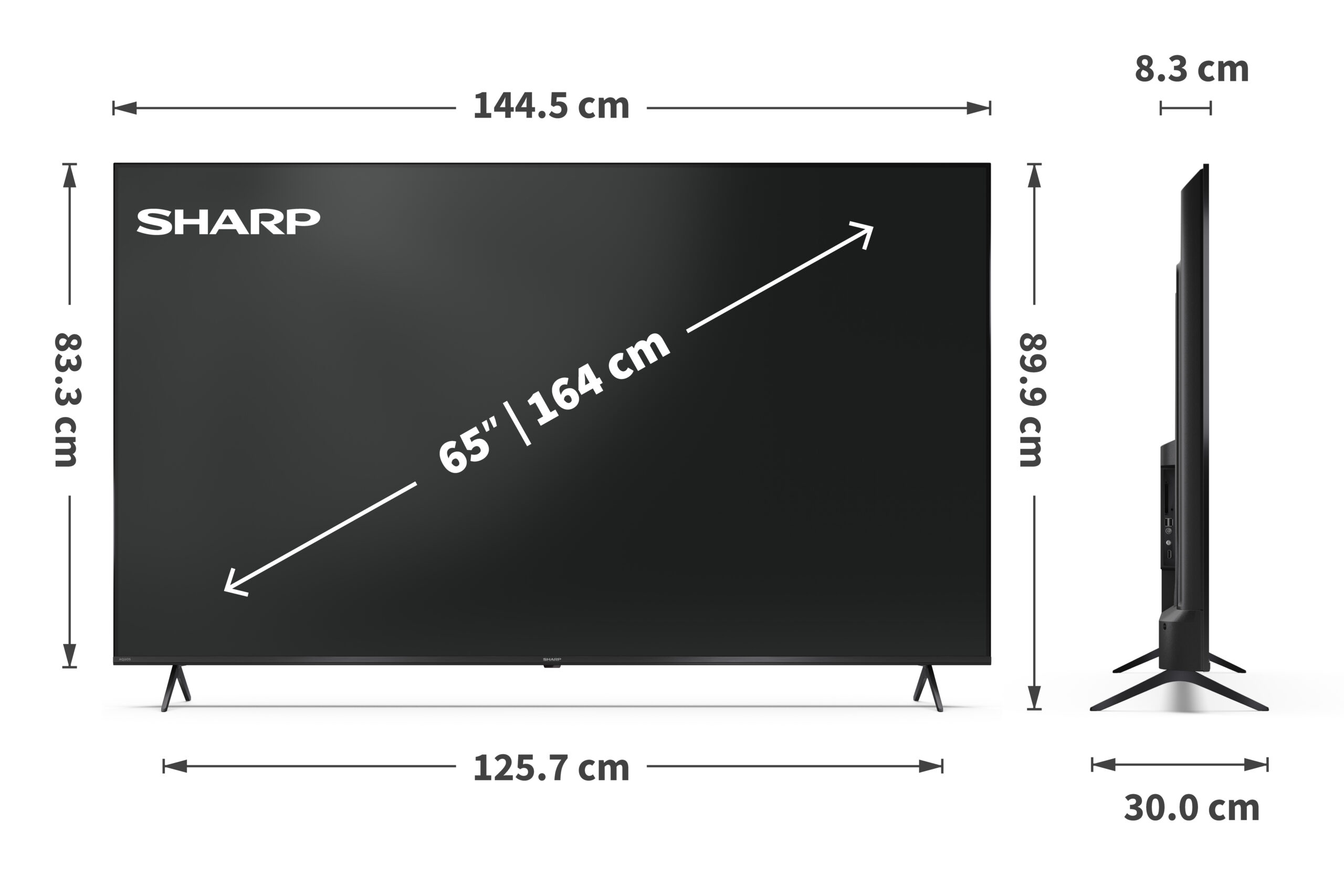 Sharp | 65HP5265E | 65 | Smart TV | Google TV | UHD | Black - Image 9
