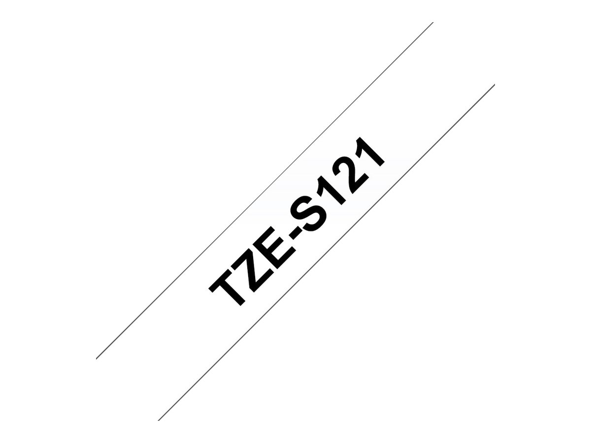 Brother | TZe-S121 Strong Adhesive Laminated Tape | Black on Clear | TZe | 8 m | 9 cm - Image 12