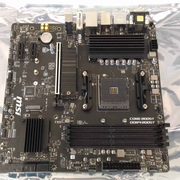 SALE OUT. MSI B550M PRO-VDH WIFI | Processor family AMD | Processor socket AM4 | DDR4 | Memory slots 4 | Chipset AMD B | Micro ATX | USED, REFURBISHED, WITHOUT ACCESSORIES, ONLY ANTENNAS AND BACKPANEL INCLUDED