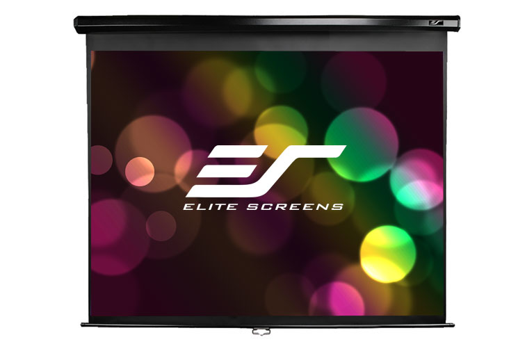 Elite Screens | Manual Series | M113UWS1 | Diagonal 113 " | 1:1 | Viewable screen width (W) 203 cm | Black - Image 2