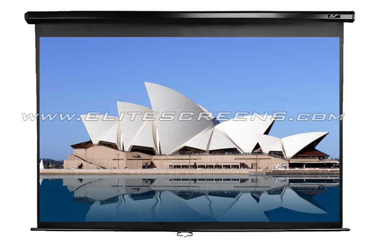 Elite Screens | Manual Series | M113UWS1 | Diagonal 113 " | 1:1 | Viewable screen width (W) 203 cm | Black - Image 7