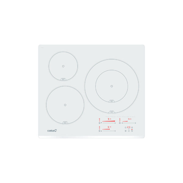 CATA Hob | INSB 6030 WH | Induction | Number of burners/cooking zones 3 | Slider touch | White