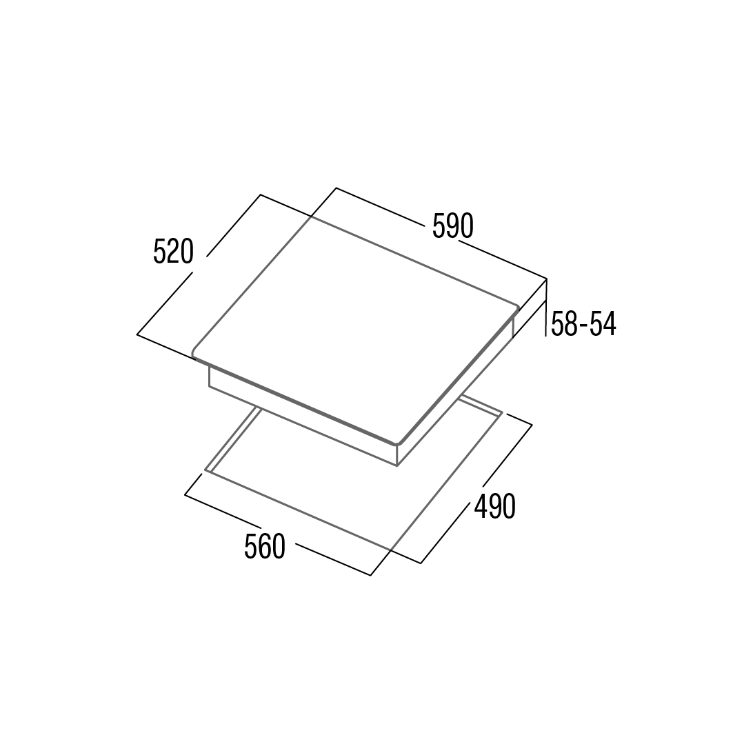 CATA Hob | IB 6403E2 BK | Induction | Number of burners/cooking zones 3 | Touch | Timer | Black - Image 3