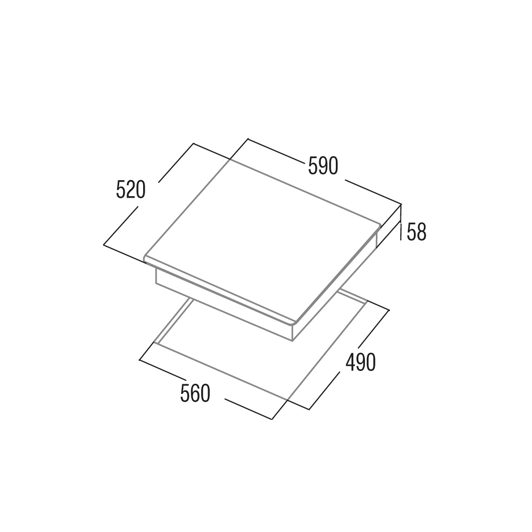 CATA Hob | IB 6324E2 BK | Induction | Number of burners/cooking zones 4 | Touch | Timer | Black - Image 3