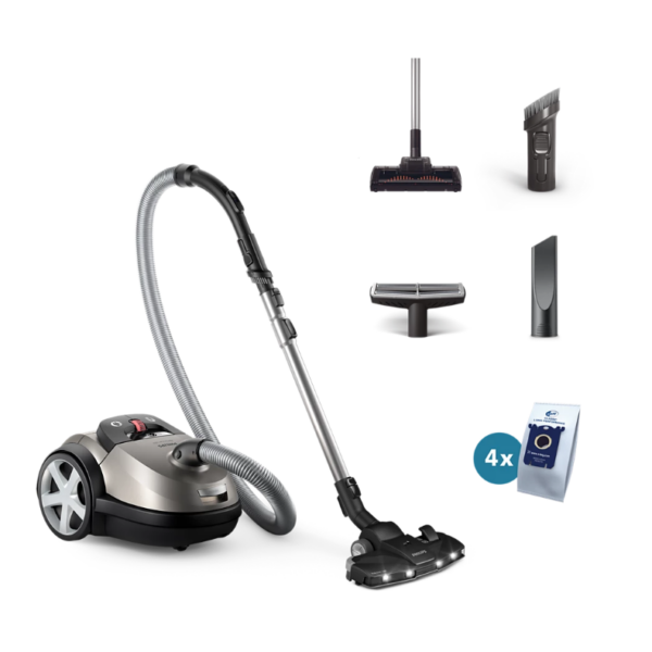 Philips Vacuum cleaner | XD8152/12 | Bagged | Power 900 W | Dust capacity 4 L | Pearl Metal