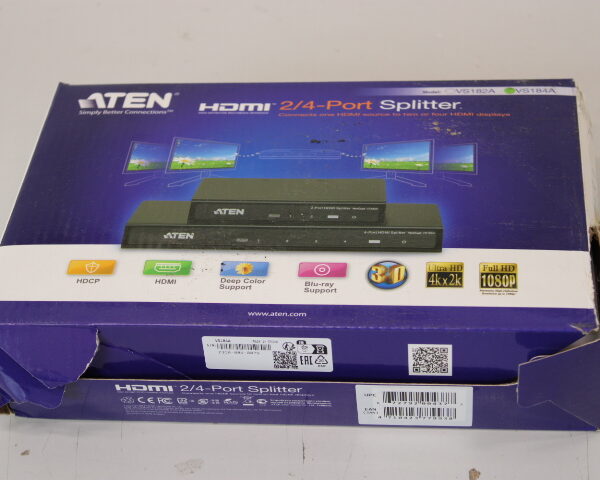 SALE OUT. Aten | 4-Port 4K HDMI Splitter | VS184A | DAMAGED PACKAGING