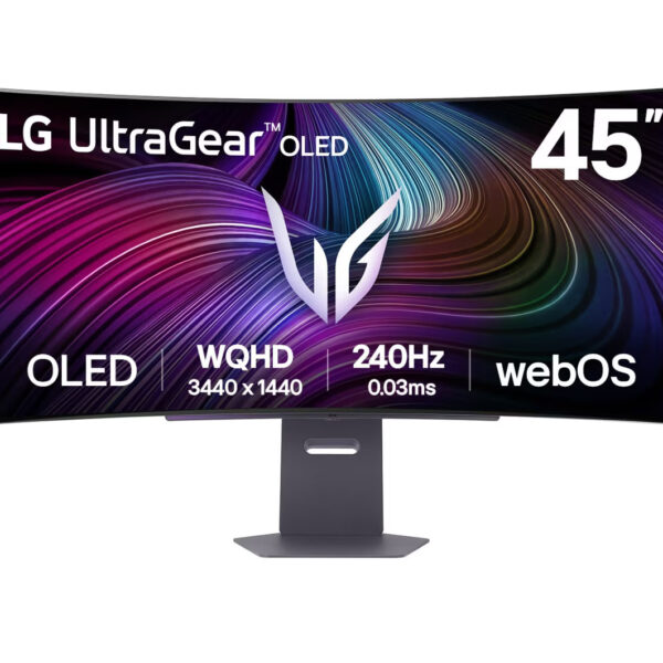 LG | 45GX90SA-B | 45 " | OLED | WQHD+ | 240 Hz | 0.03 ms | 3440 x 1400 pixels | 275 cd/m²