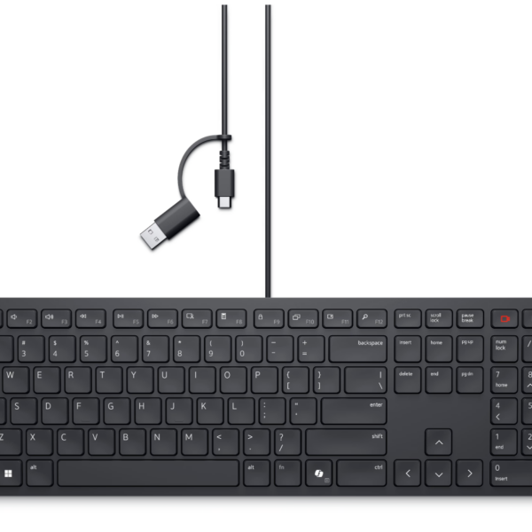 Dell | KB525C | Keyboard | Wired | Russian | Black | USB-C