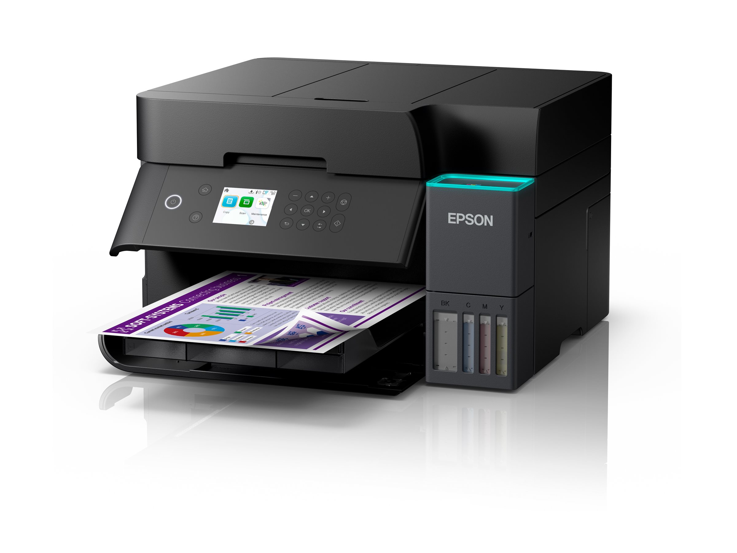 Epson | Multifunctional printer | EcoTank L6370 | Inkjet | Colour | A4 | Wi-Fi | Black - Image 7