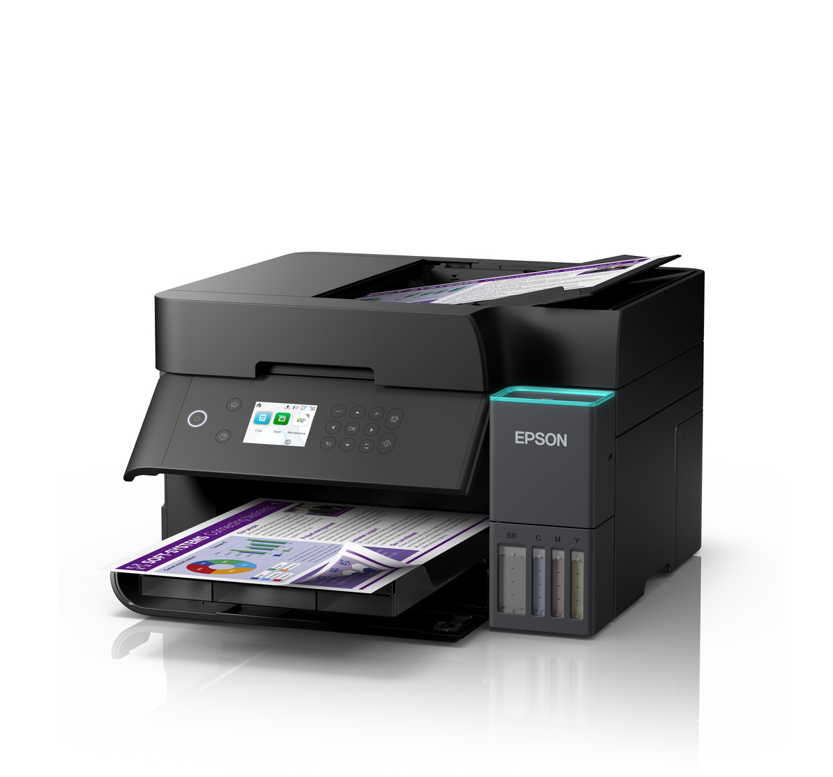 Epson | Multifunctional printer | EcoTank L6370 | Inkjet | Colour | A4 | Wi-Fi | Black - Image 8