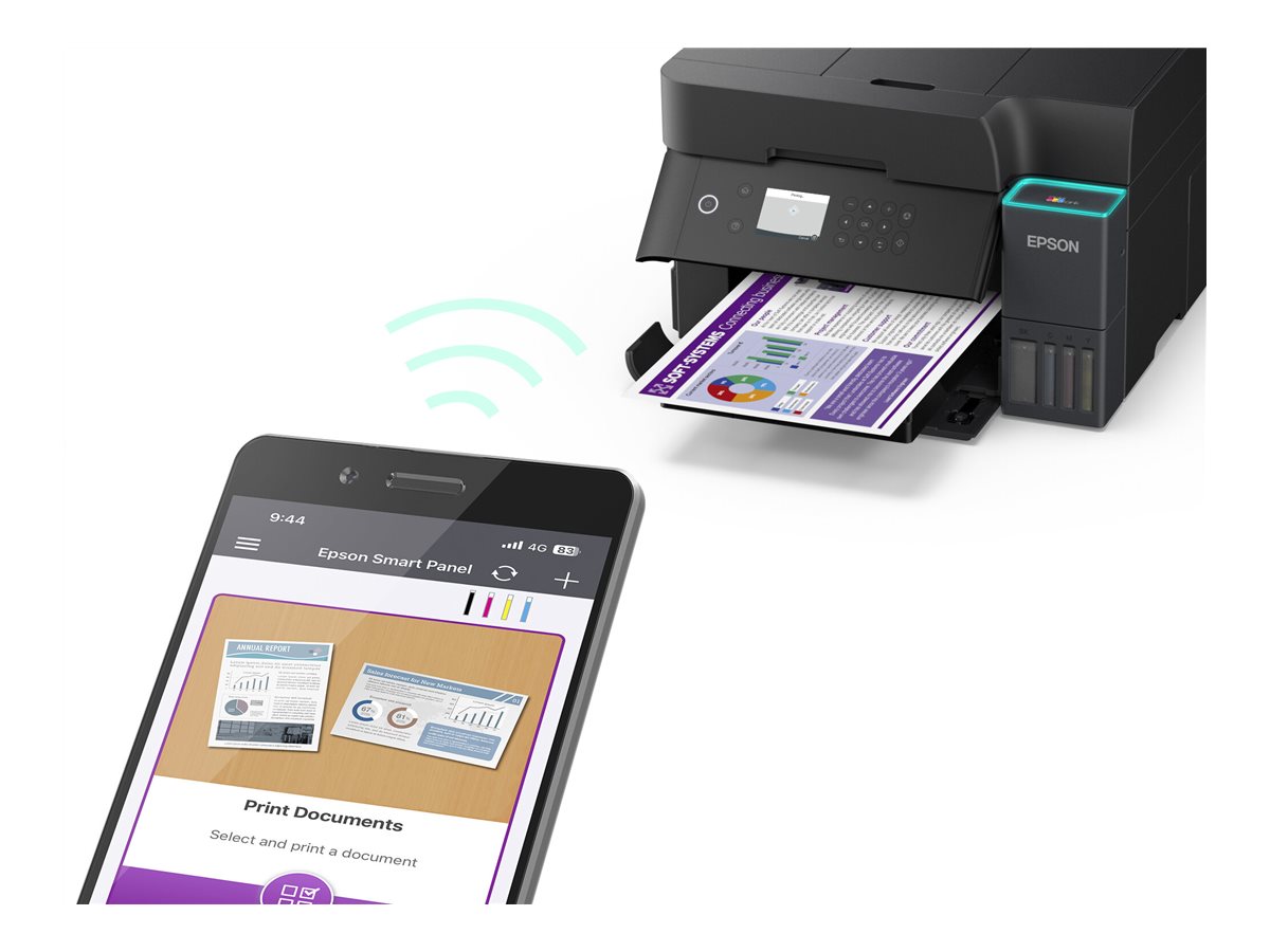 Epson | Multifunctional printer | EcoTank L6370 | Inkjet | Colour | A4 | Wi-Fi | Black - Image 14