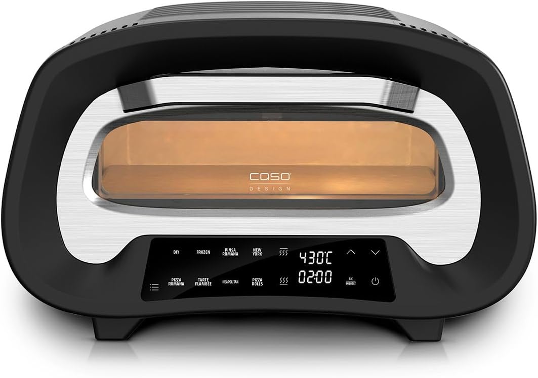 Caso Pizza Oven | PizzaChef 430° | 2200 W | Black/Silver - Image 3
