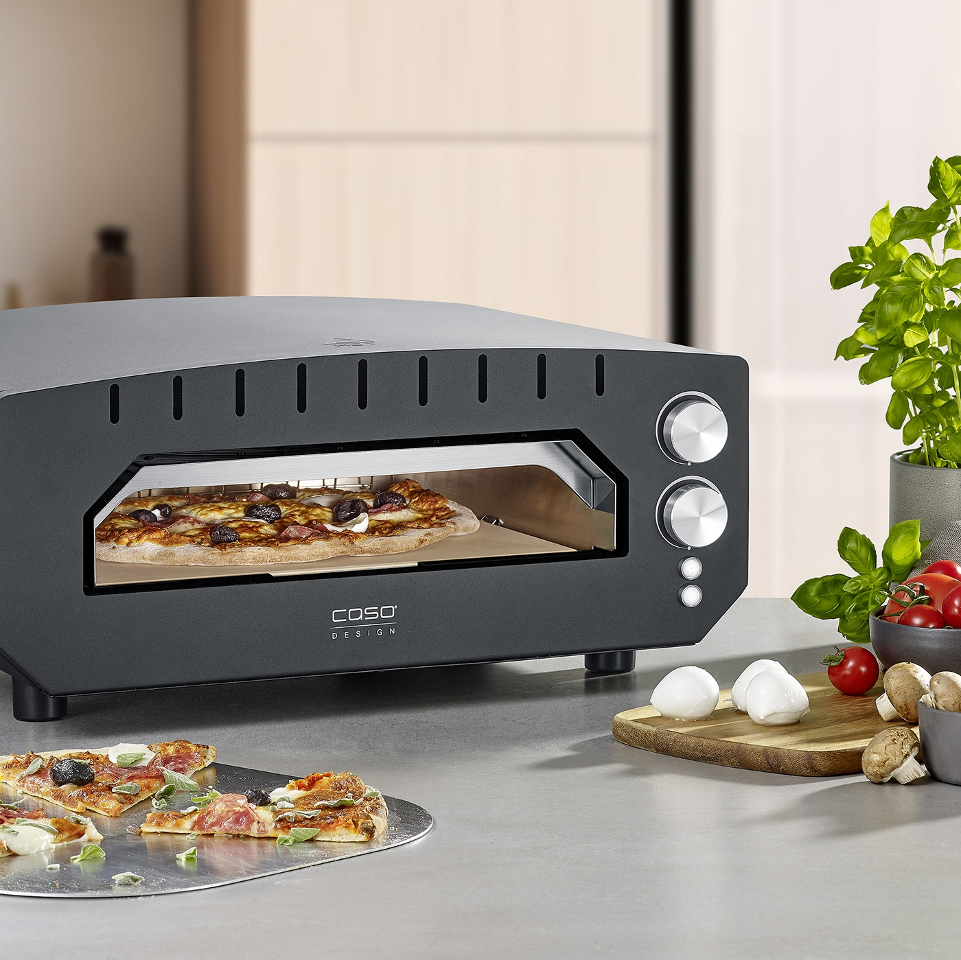Caso Pizza Oven | PizzaChef 400° | 2000 W | Black - Image 8