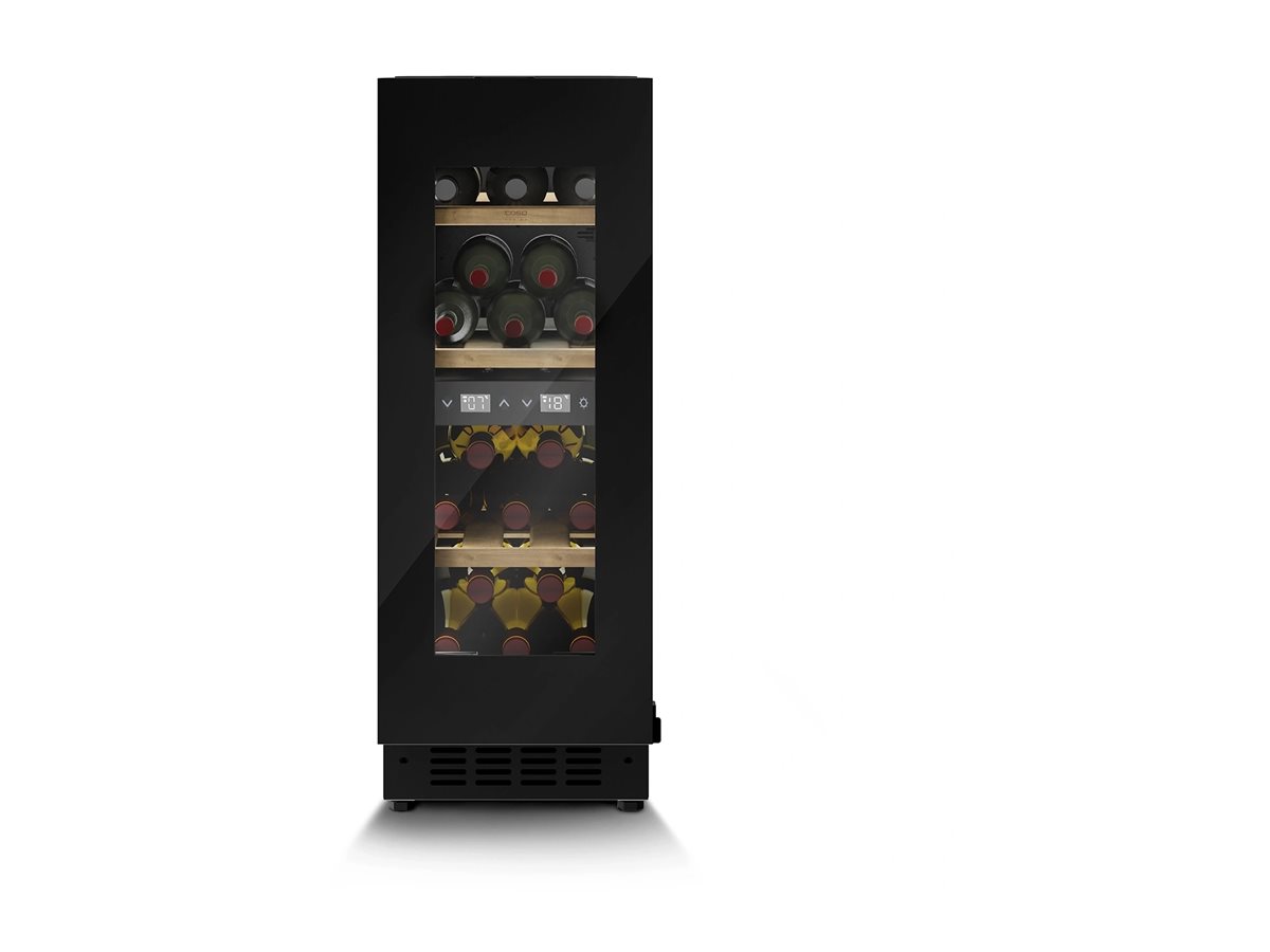 Caso Wine cooler | WineDeluxe WDU 18 | Energy efficiency class F | Built-in | Bottles capacity 18 | Black - Image 2