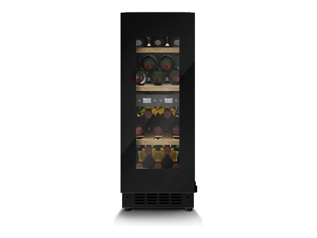Caso Wine cooler | WineDeluxe WDU 18 | Energy efficiency class F | Built-in | Bottles capacity 18 | Black - Image 3