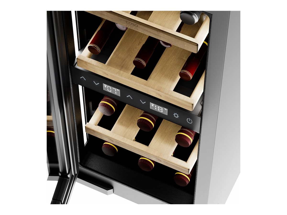 Caso Wine cooler | WineDeluxe WDU 18 | Energy efficiency class F | Built-in | Bottles capacity 18 | Black - Image 9
