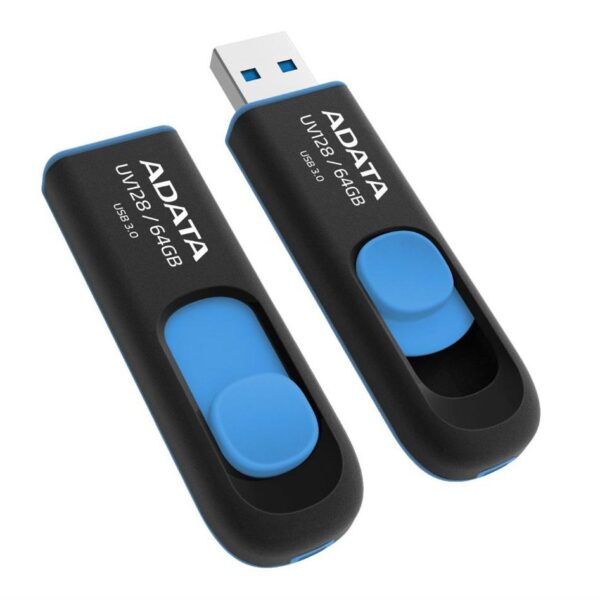 ADATA | UV128 | 64 GB | USB Type-A | Black/Blue