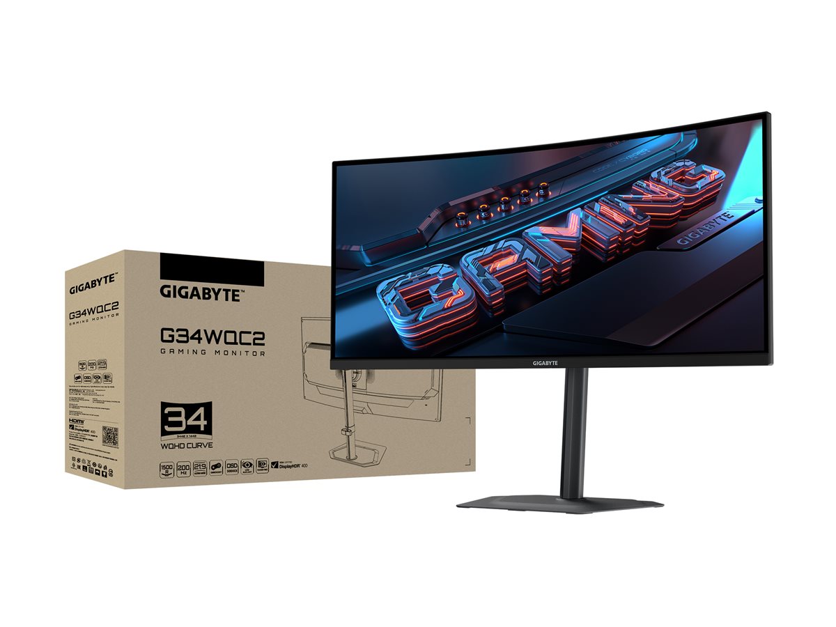 Gigabyte | G34WQC2 EK | 34 " | VA | WQHD | 200 Hz | 1 ms | 3440 x 1440 pixels | 450 cd/m² | HDMI ports quantity 2 - Image 7