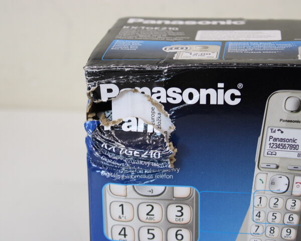 SALE OUT. SALE OUT. Panasonic | Cordless | KX-TGE210FXN | Built-in display | Caller ID | Champagne | Conference call | Phonebook capacity 150 entries | Speakerphone | DAMAGED PACKAGING