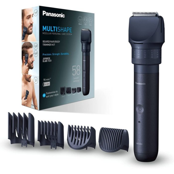 Panasonic Beard, Hair Trimmer | MultiShape ER-CKN1-PAC1 | Cordless | Wet & Dry | Number of length steps 39 | Black