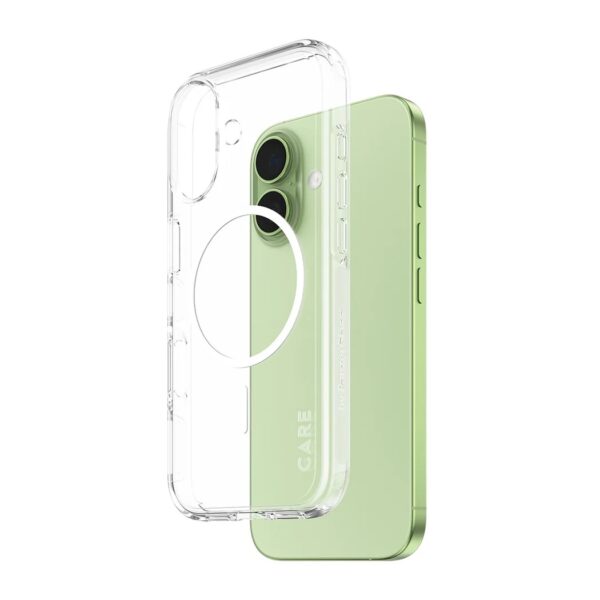 PanzerGlass Flagship Case | Back cover | Apple | iPhone 17 | Recycled plastic | Transparent | Urban Explorer w. White MagSafe