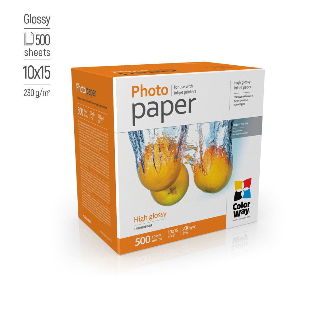 ColorWay Photo Paper, 500 sheets | High Glossy | 230 g/m² | 10x15 - Image 3