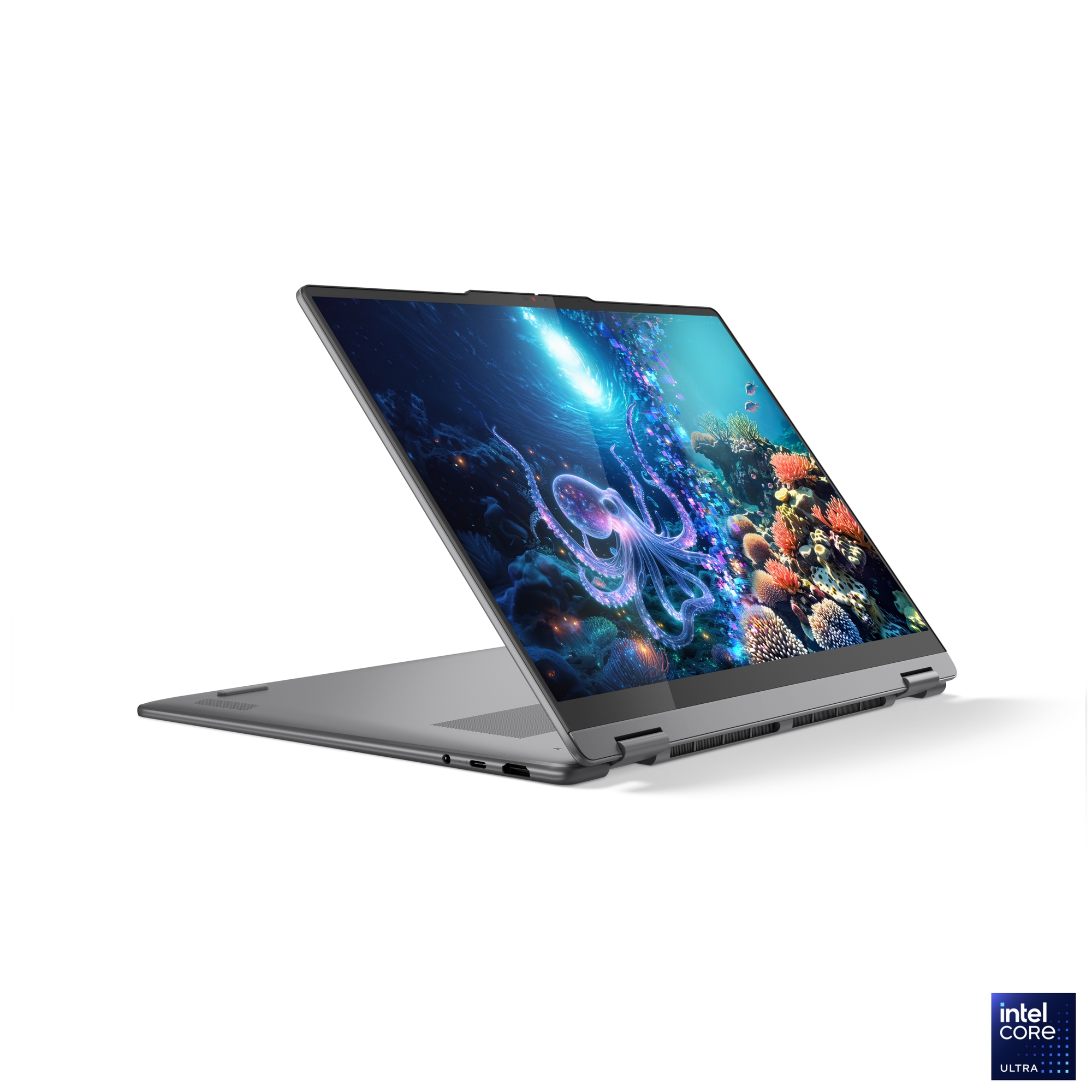 Lenovo Yoga 7 2-in-1 16ILL10 | Luna Grey | 16 " | OLED | Touchscreen | 2.8K WQXGA+ | 2880 x 1800 pixels | Intel Core Ultra 7 | 258V | 32 GB | Soldered LPDDR5x | Solid-state drive capacity 1000 GB | Intel Arc Graphics 140V | Windows 11 Home | 802.11be | Bluetooth version 5.4 | Keyboard language Nordic | Keyboard backlit | Warranty 24 month(s) | Battery warranty 12 month(s) - Image 6