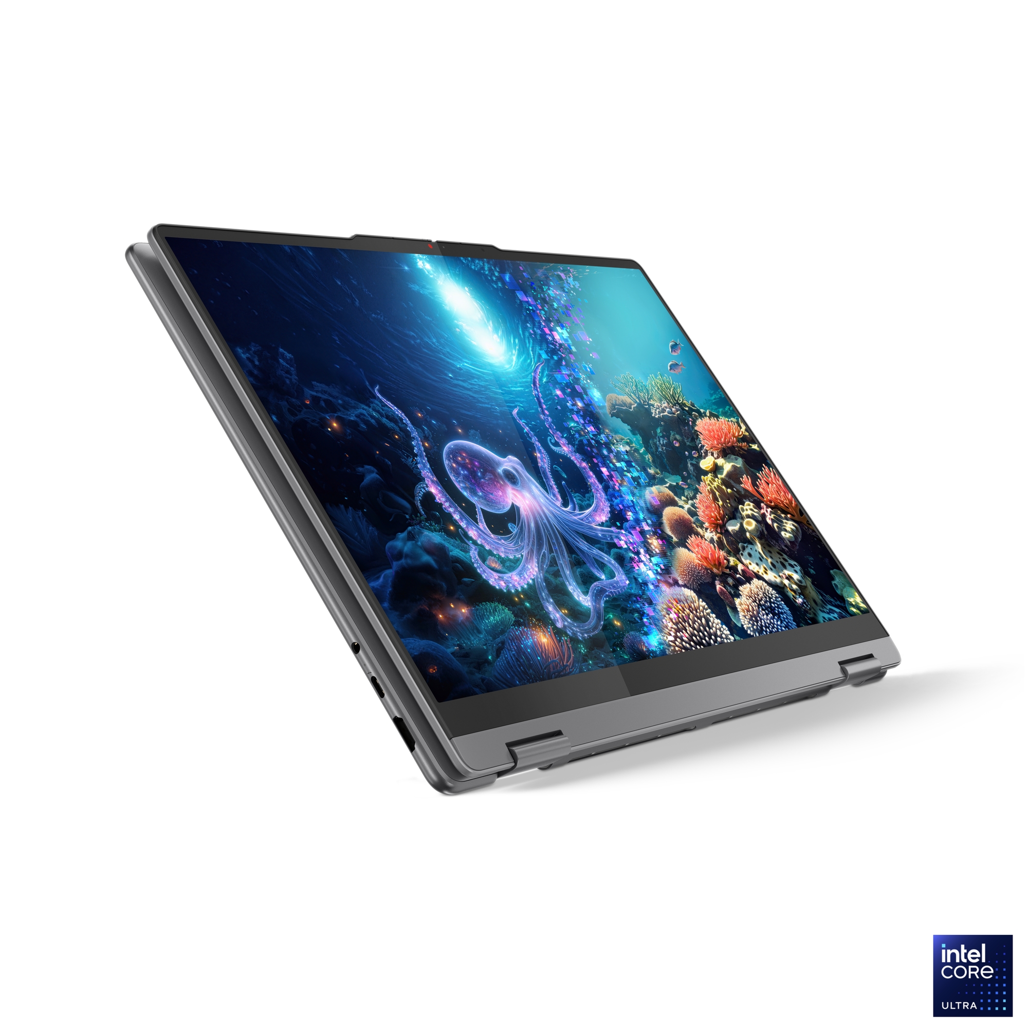 Lenovo Yoga 7 2-in-1 16ILL10 | Luna Grey | 16 " | OLED | Touchscreen | 2.8K WQXGA+ | 2880 x 1800 pixels | Intel Core Ultra 7 | 258V | 32 GB | Soldered LPDDR5x | Solid-state drive capacity 1000 GB | Intel Arc Graphics 140V | Windows 11 Home | 802.11be | Bluetooth version 5.4 | Keyboard language Nordic | Keyboard backlit | Warranty 24 month(s) | Battery warranty 12 month(s) - Image 7