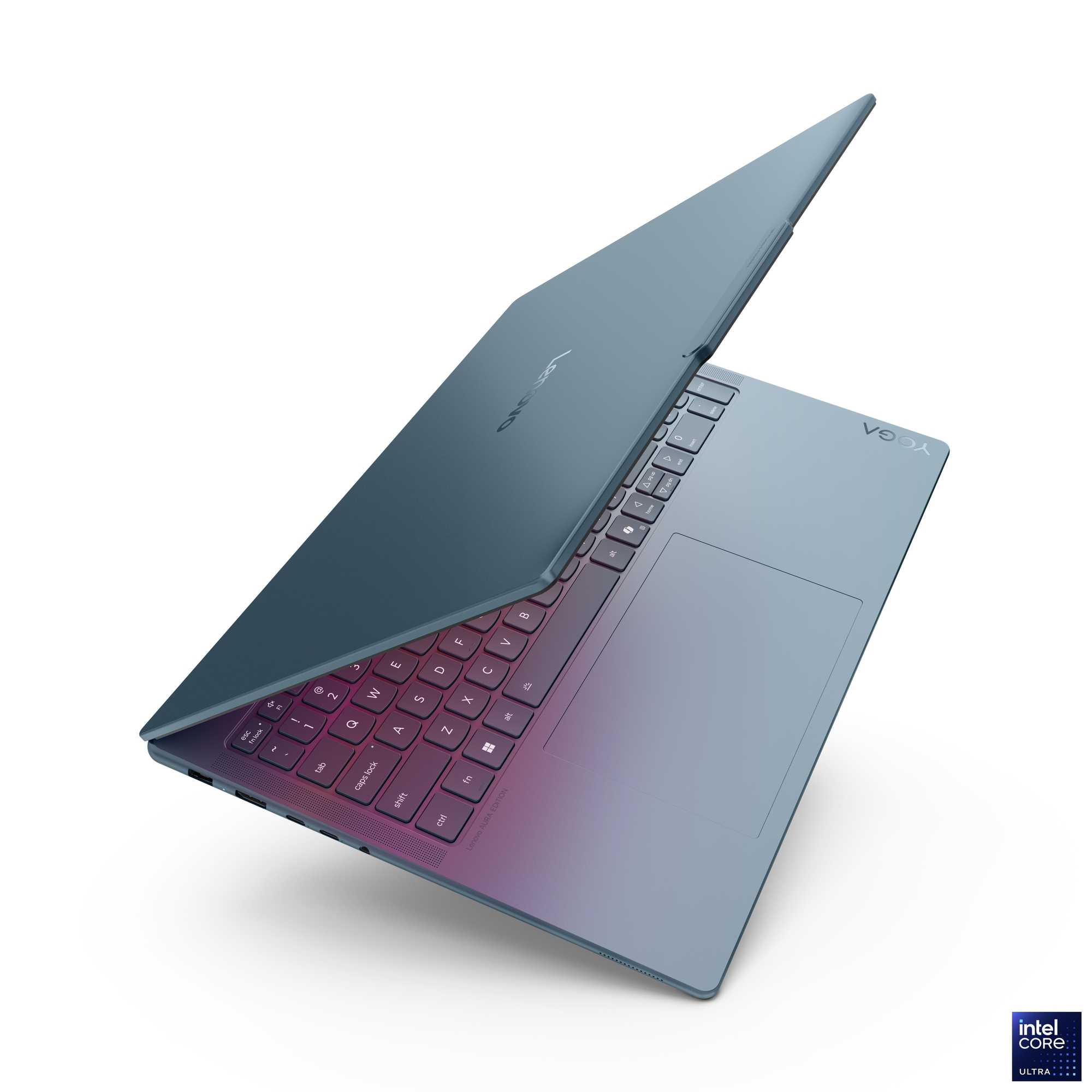Lenovo Yoga Pro 9 16IAH10 | Tidal Teal | 16 " | OLED | 2.8K WQXGA+ | 2880 x 1800 pixels | Intel Core Ultra 7 | 255H | 32 GB | Soldered LPDDR5x | Solid-state drive capacity 1000 GB | NVIDIA GeForce RTX 5060 | GDDR7 | 8 GB | Windows 11 Pro | 802.11be | Bluetooth version 5.4 | Keyboard language English | Keyboard backlit | Warranty 24 month(s) | Battery warranty 12 month(s) - Image 4
