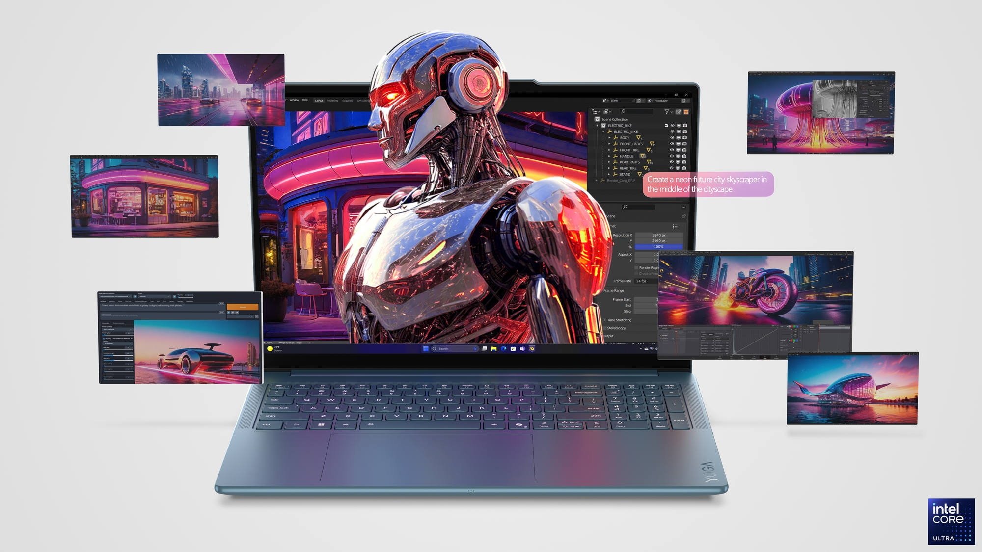 Lenovo Yoga Pro 9 16IAH10 | Tidal Teal | 16 " | OLED | 2.8K WQXGA+ | 2880 x 1800 pixels | Intel Core Ultra 7 | 255H | 32 GB | Soldered LPDDR5x | Solid-state drive capacity 1000 GB | NVIDIA GeForce RTX 5060 | GDDR7 | 8 GB | Windows 11 Pro | 802.11be | Bluetooth version 5.4 | Keyboard language English | Keyboard backlit | Warranty 24 month(s) | Battery warranty 12 month(s) - Image 19