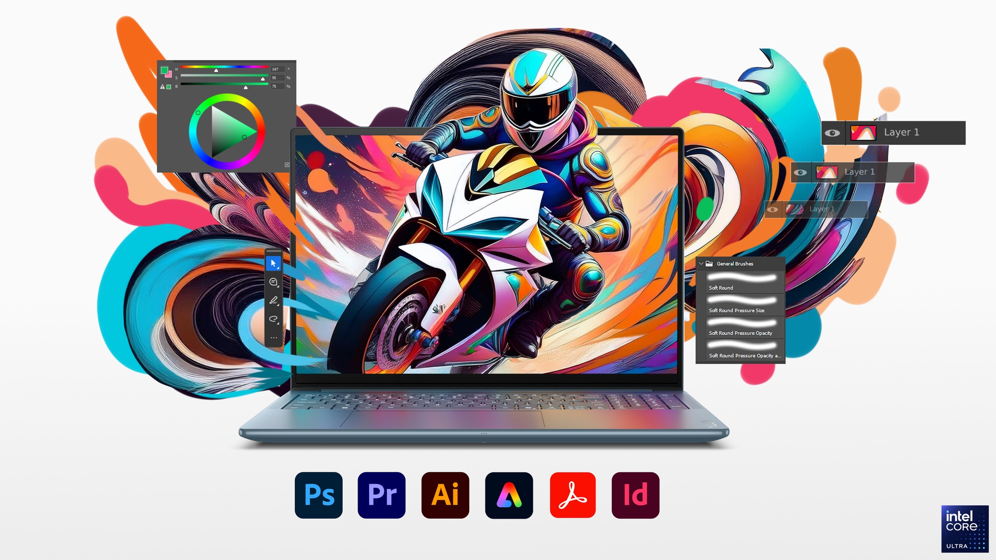Lenovo Yoga Pro 9 16IAH10 | Tidal Teal | 16 " | OLED | 2.8K WQXGA+ | 2880 x 1800 pixels | Intel Core Ultra 7 | 255H | 32 GB | Soldered LPDDR5x | Solid-state drive capacity 1000 GB | NVIDIA GeForce RTX 5060 | GDDR7 | 8 GB | Windows 11 Pro | 802.11be | Bluetooth version 5.4 | Keyboard language English | Keyboard backlit | Warranty 24 month(s) | Battery warranty 12 month(s) - Image 26
