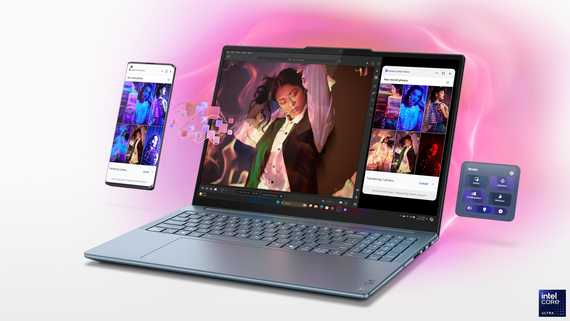 Lenovo Yoga Pro 9 16IAH10 | Tidal Teal | 16 " | OLED | 3.2K | 3200 x 2000 pixels | Glossy | Intel Core Ultra 9 | 285H | 64 GB | Soldered LPDDR5x | Solid-state drive capacity 2000 GB | NVIDIA GeForce RTX 5070 | GDDR7 | 8 GB | Windows 11 Pro | 802.11be | Bluetooth version 5.4 | Keyboard language English | Keyboard backlit | Warranty 24 month(s) | Battery warranty 12 month(s) - Image 28